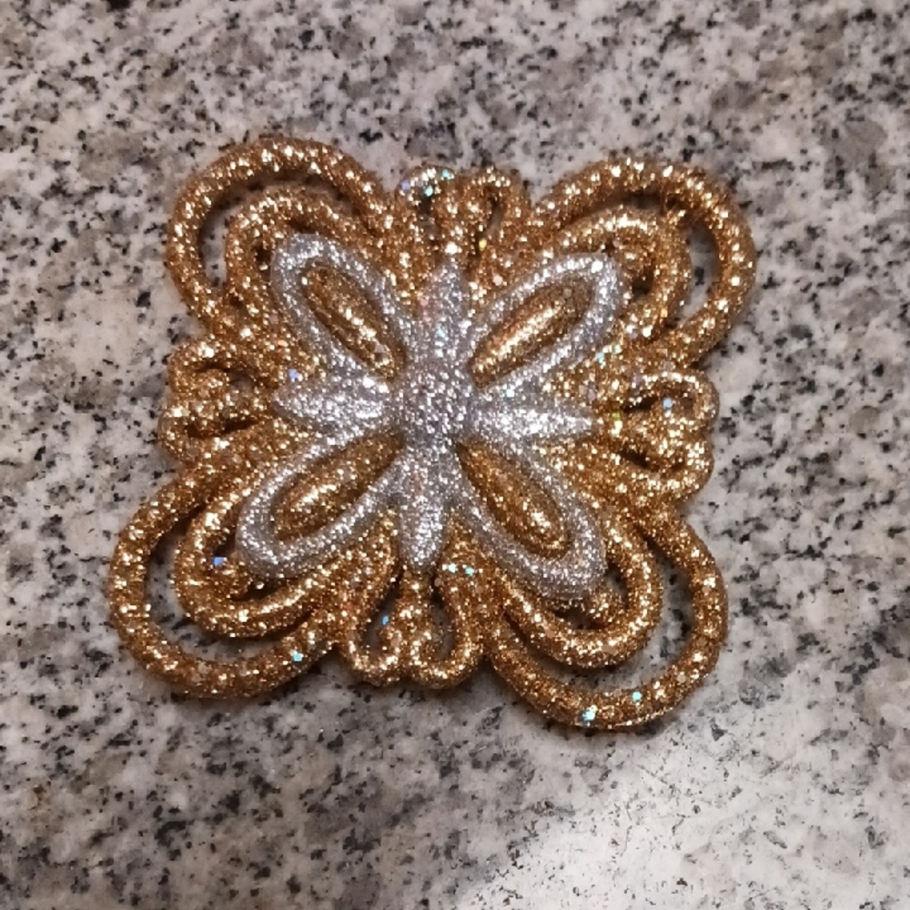 Elegant Gold and Silver Ornament